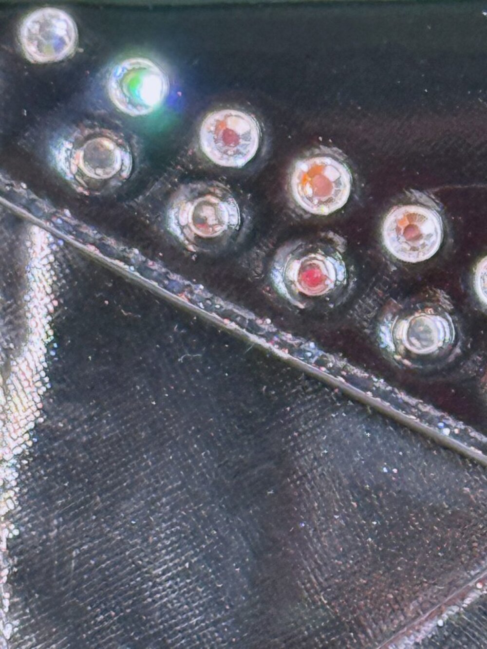 Michael Kors Jet Set Travel Jewel Studded Patent Leather Large Envelope Clutch - Picture 4 of 11